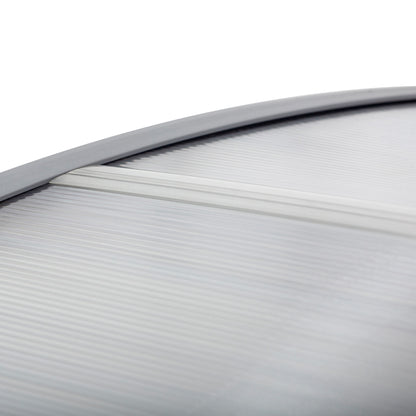 Outsunny Door Canopy Awning Outdoor Window Rain Shelter Cover for Front/Back Door Porch Clear 196 x 75cm 