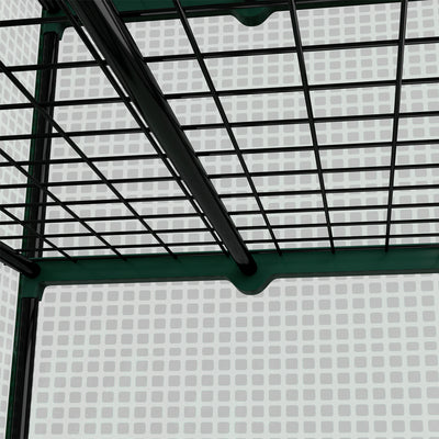 Outsunny Four-Tier Mini Greenhouse, with Reinforced Plastic Cover 