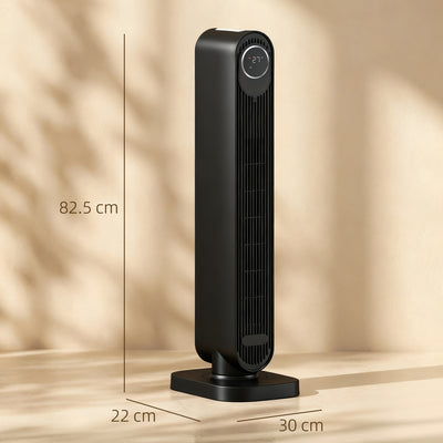 HOMCOM 2000W Ceramic Electric Heater with Fan, Timer, Oscillation - Black 