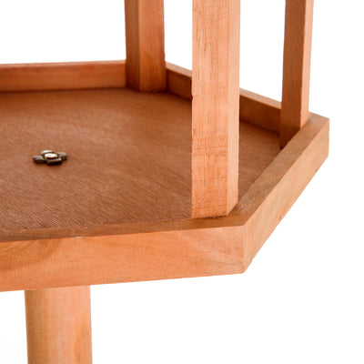 PawHut Wooden Bird Table for the garden Feeding Station, 153Hcm 