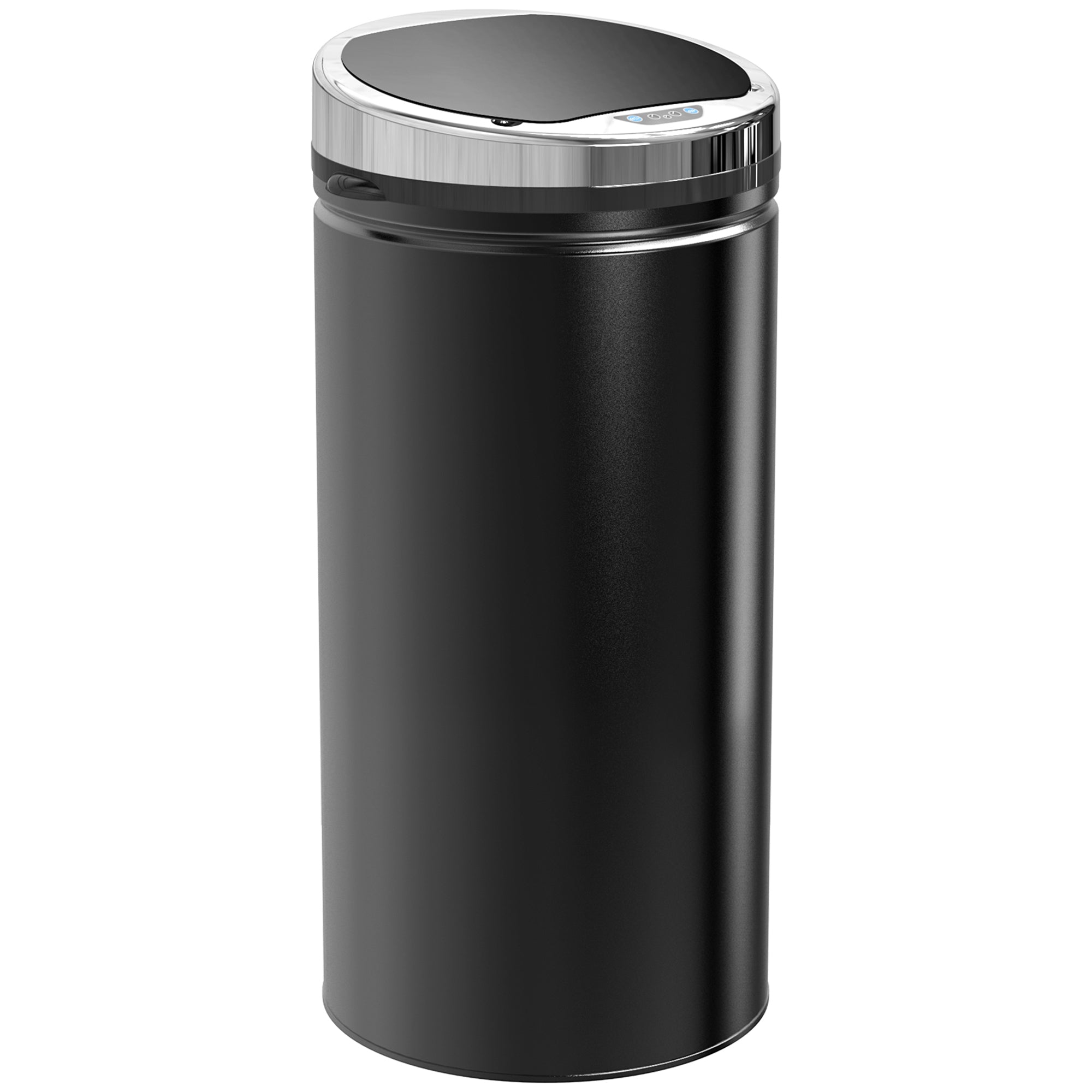 HOMCOM 42L Sensor Bin for Kitchen Waste Automatic Dustbin Motion Detection Dustbin  Stainless Steel Rubbish Can with Bucket, Black 
