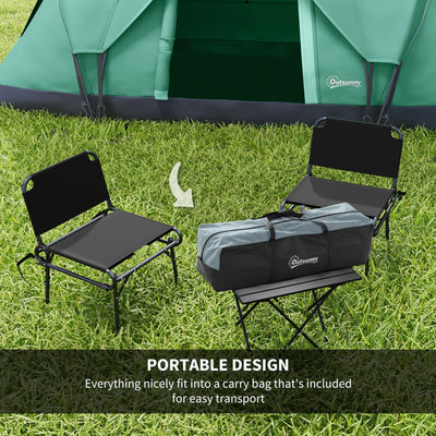 Outsunny 5-6 Man Dome Camping Tent Hiking Shelter UV Protection 3000mm Water Resistant Tunnel Tent - Dark Green 
