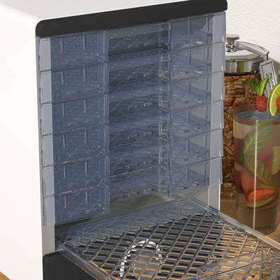 HOMCOM Seven Tray, 40-70\'c2\'b0C Food Dehydrator - White 