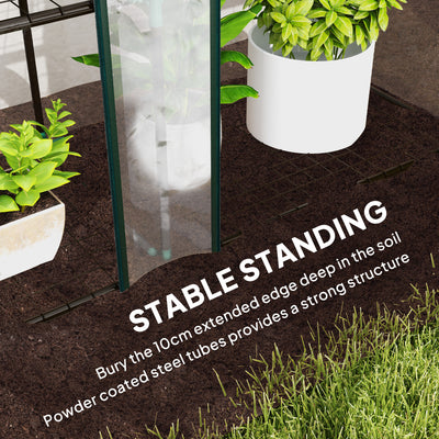 Outsunny 46 x 215cm Nine-Shelf Greenhouse 