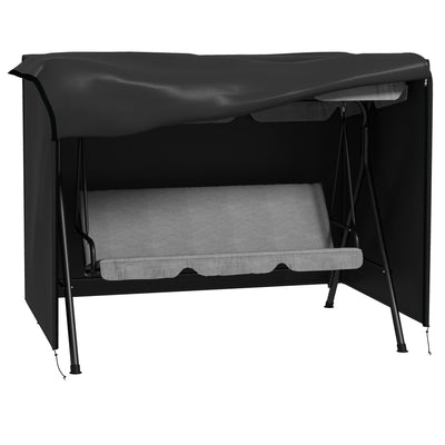 Outsunny 205 x 124cm Three-Seater Swing Chair Protective Cover Black 