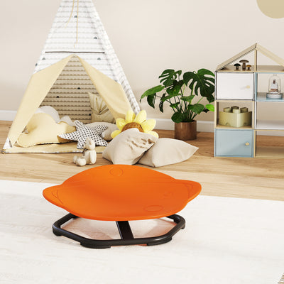 AIYAPLAY Planet-Shaped-kids Swivel Chair, Sensory Spinning Chair for Balance, Coordination Training, Orange 