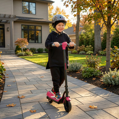SPORTNOW Electric Scooter for Kids, with LED Display, Pink 