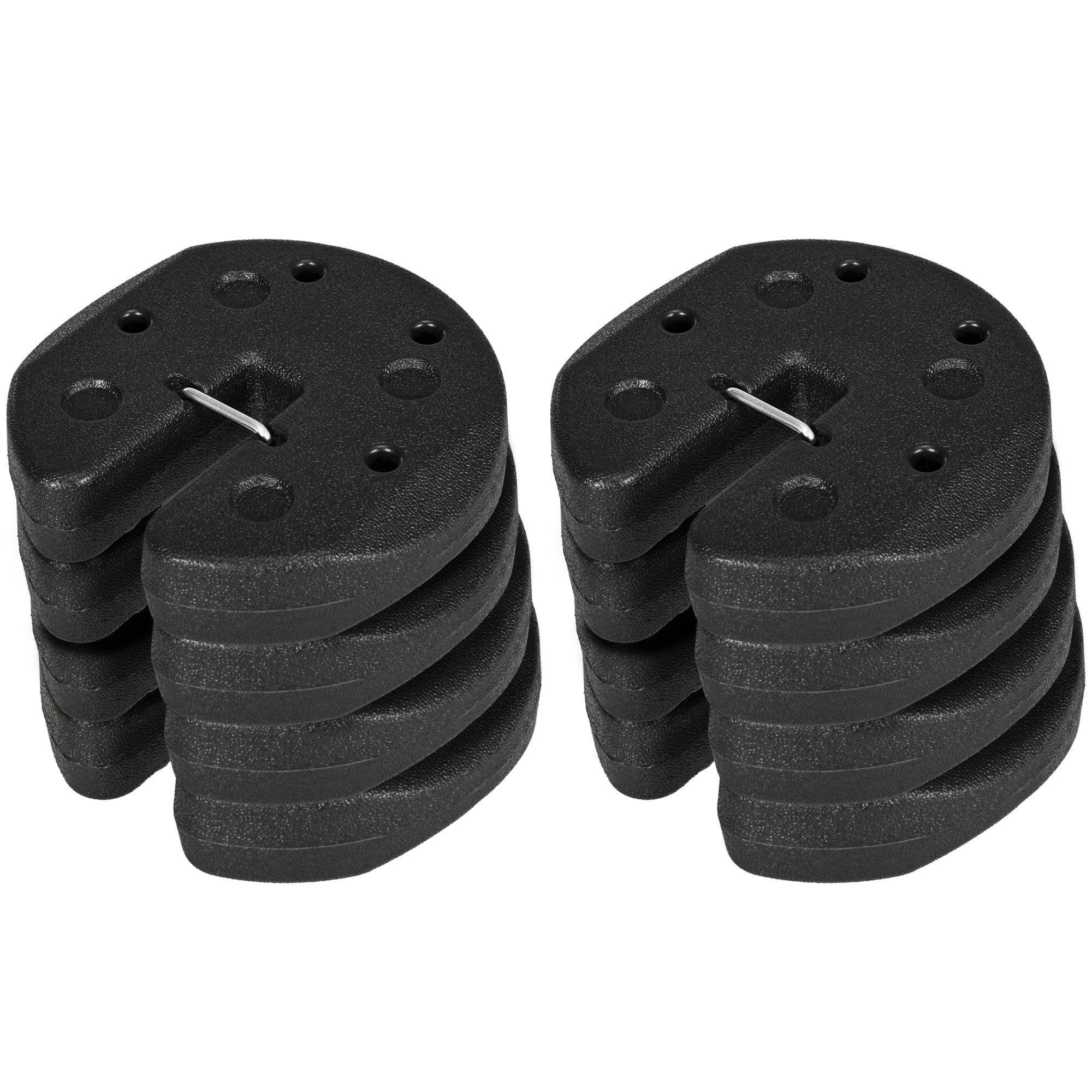 Outsunny 48KG Gazebo Weights Set of 16, Weights for Gazebo Legs with Reinforce Pins and Carry Belt, for Canopies Marquees Tents