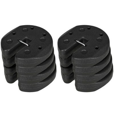 Outsunny 48KG Gazebo Weights Set of 16, Weights for Gazebo Legs with Reinforce Pins and Carry Belt, for Canopies Marquees Tents 
