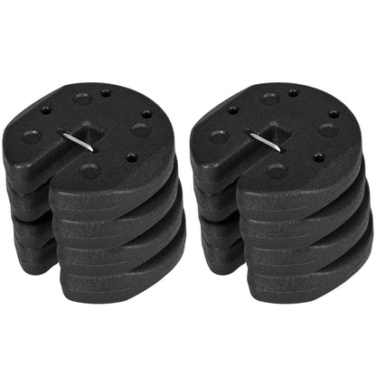 Outsunny 48KG Gazebo Weights Set of 16, Weights for Gazebo Legs with Reinforce Pins and Carry Belt, for Canopies Marquees Tents