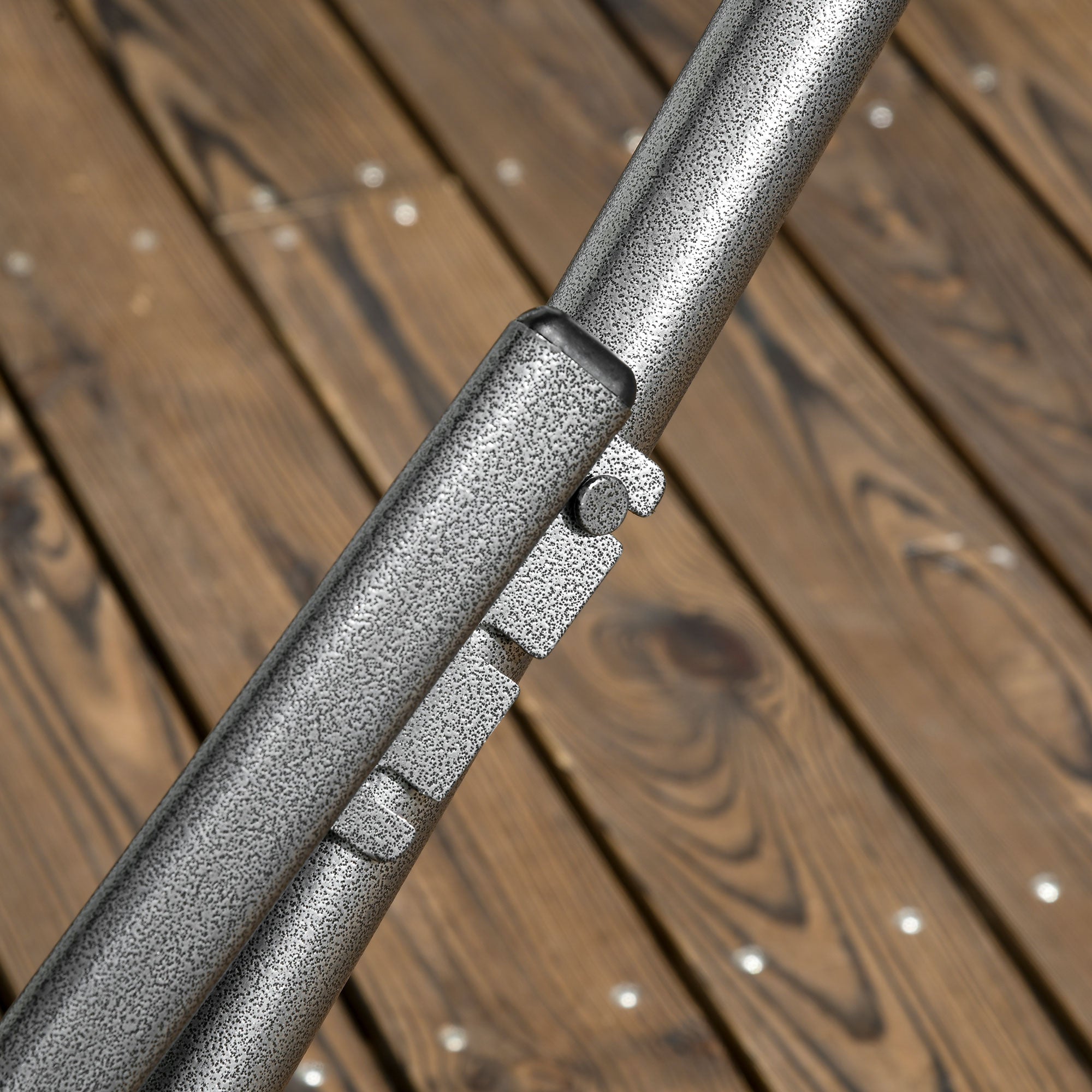 Outsunny Foldable Hammock Stand, Portable Hammock with Metal Frame, 2 in 1 Hammock Net Stand, Clothes Drying Rack, Load Capacity 120kg, for Patio, Garden, Yard, Black