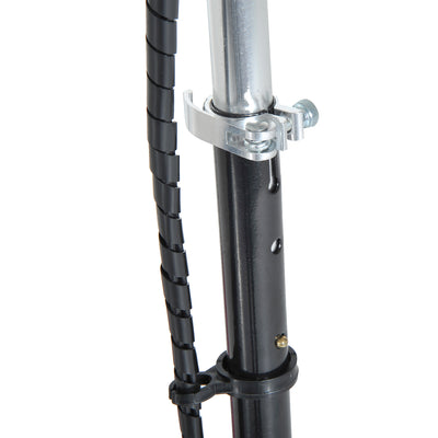 HOMCOM 120W Foldable Powered Scooters with 24V Rechargeable Battery, Adjustable Ride on Toy (Black) 