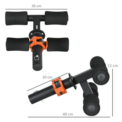 SPORTNOW Tibialis Trainer Tib Bar for Strengthening Calves Shins Ankles, Fits 5cm Weight Plates 