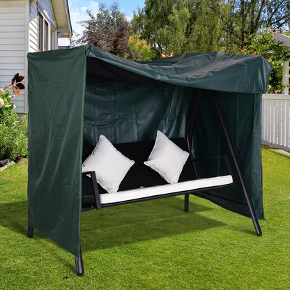 Outsunny 152 x 177cm Three-Seater Swing Chair Protective Cover Green 