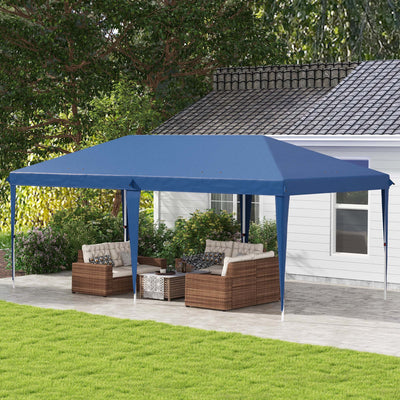 Outsunny 6 x 3(m) Garden Large Gazebo Canopy Waterproof Outdoor Party Tent Marquee 