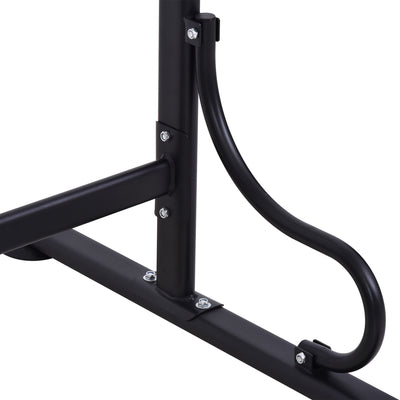 HOMCOM Steel Multi-Use Exercise Power Tower Pull Up Station Adjustable Height W/ Grips 