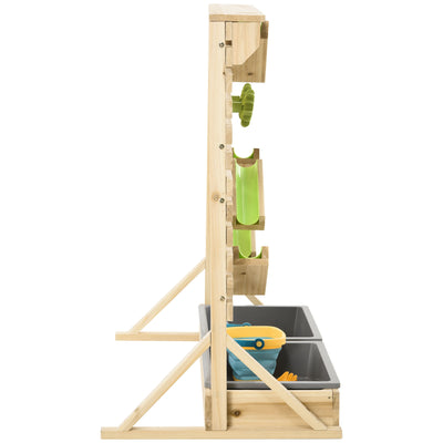 Outsunny Outdoor Kids Running Water and Sand Playset, with 18 Accessories 