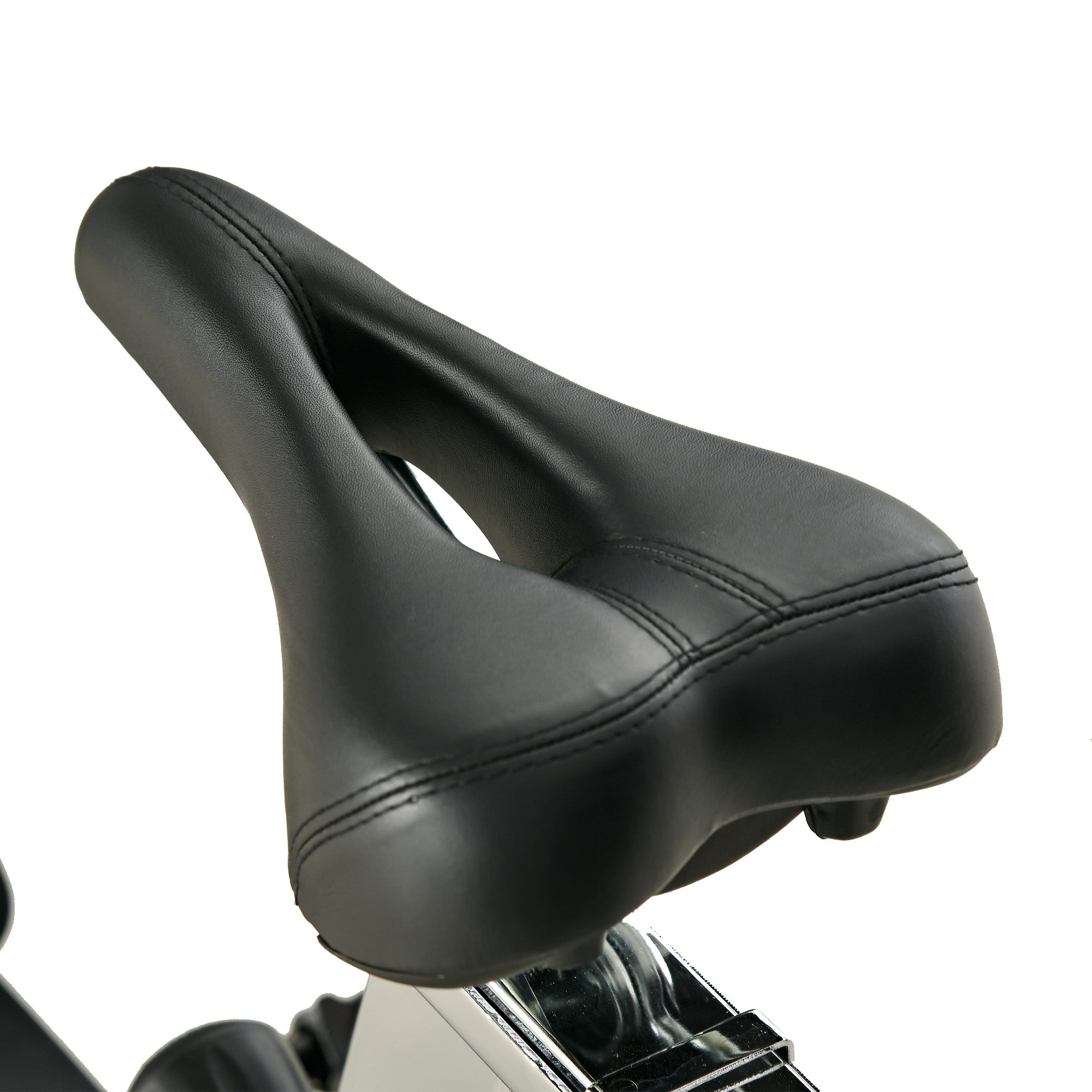HOMCOM Indoor Exercise Bike, Stationary Bike, Cycling Machine with Adjustable Seat & Resistance, Wheels, 18kg Flywheel, Cup Holder and LCD Monitor