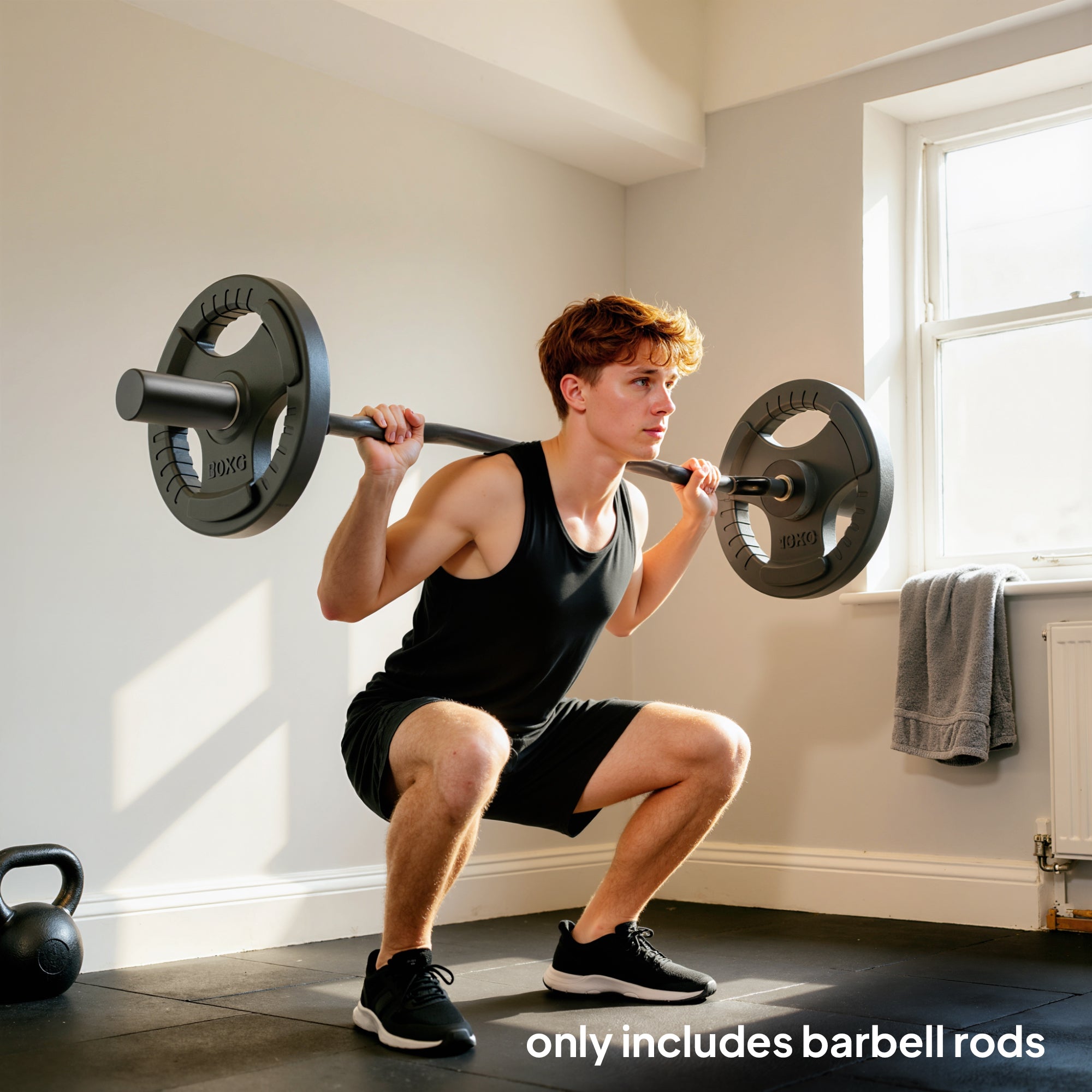 SPORTNOW 4ft Olympic EZ Curl Bar, Barbell Bar for 2" Weight Plates with Non-Slip Hand Grip 120cm 
