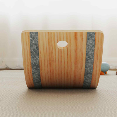 AIYAPLAY Kids Wooden Balance Board with Rope, Wooden Wobble Board with Felt for Sensory Play, for Toddler 3-6 Years Old 