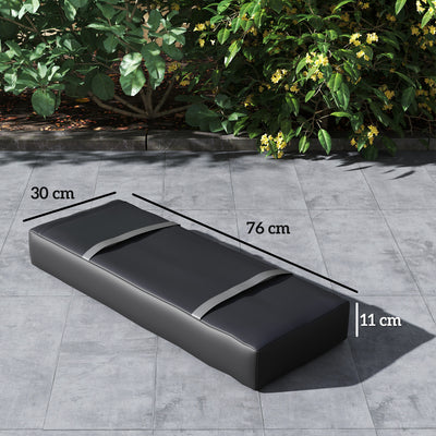 Outsunny Parasol Weights Set of 4, Parasol Base Weights Bags, 25kg Fillable Sandbag Weights with Handles, Cantilever Umbrella Base Weights, Black 
