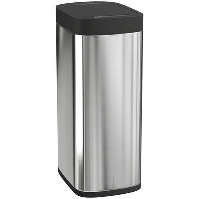 HOMCOM 50L Sensor Bin, Automatic Kitchen Bin, Manual Override, Battery Operated, Inner-Bucket-Free, for Kitchen, Bedroom 