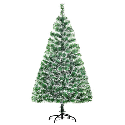 HOMCOM 5FT Indoor Christmas Tree Artificial Decoration Xmas Gift with Metal Stand Branch Tips 