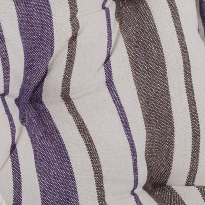 Outsunny Outdoor Hanging Rope Chair with Soft Padded Seat & Backrest, Garden Hammock Chair with Wooden Support Bar Cotton Cloth, Portable Garden Chair for Patio & Tree, Brown 