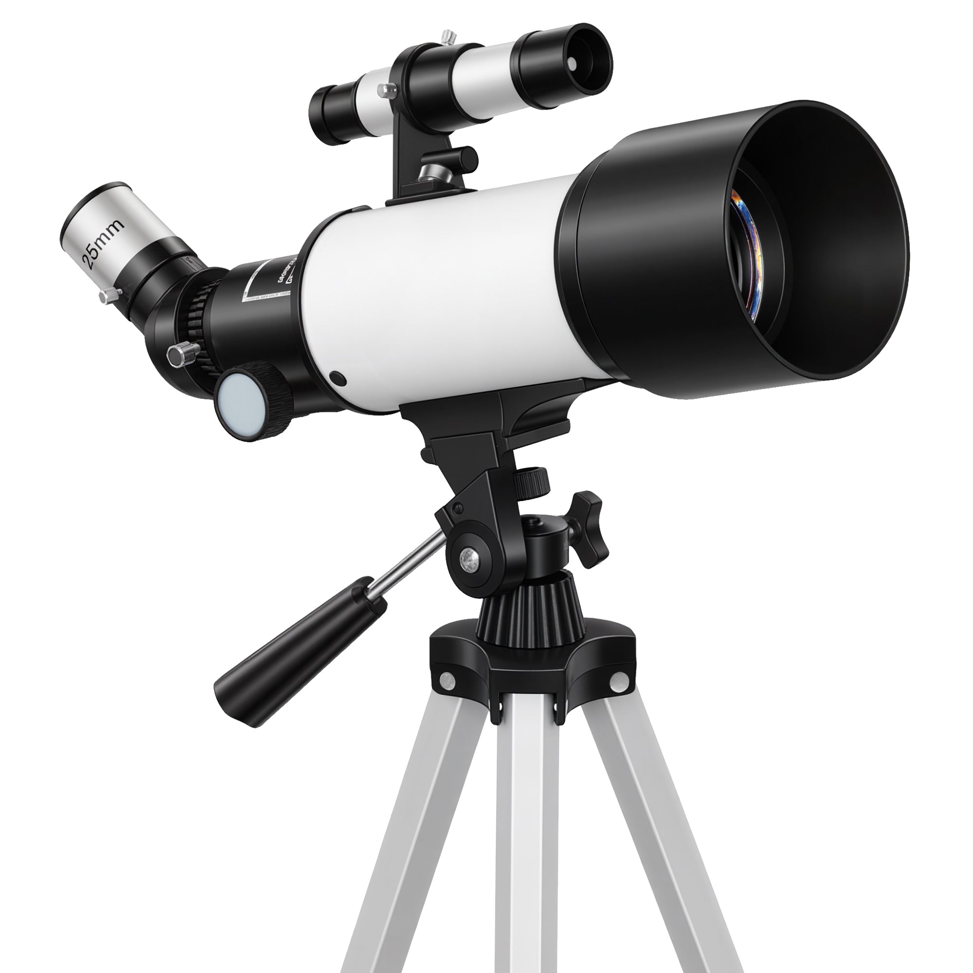 Outsunny Astronomy Telescope for Adults and Beginners with 70 mm Aperture, Carry Bag, White 