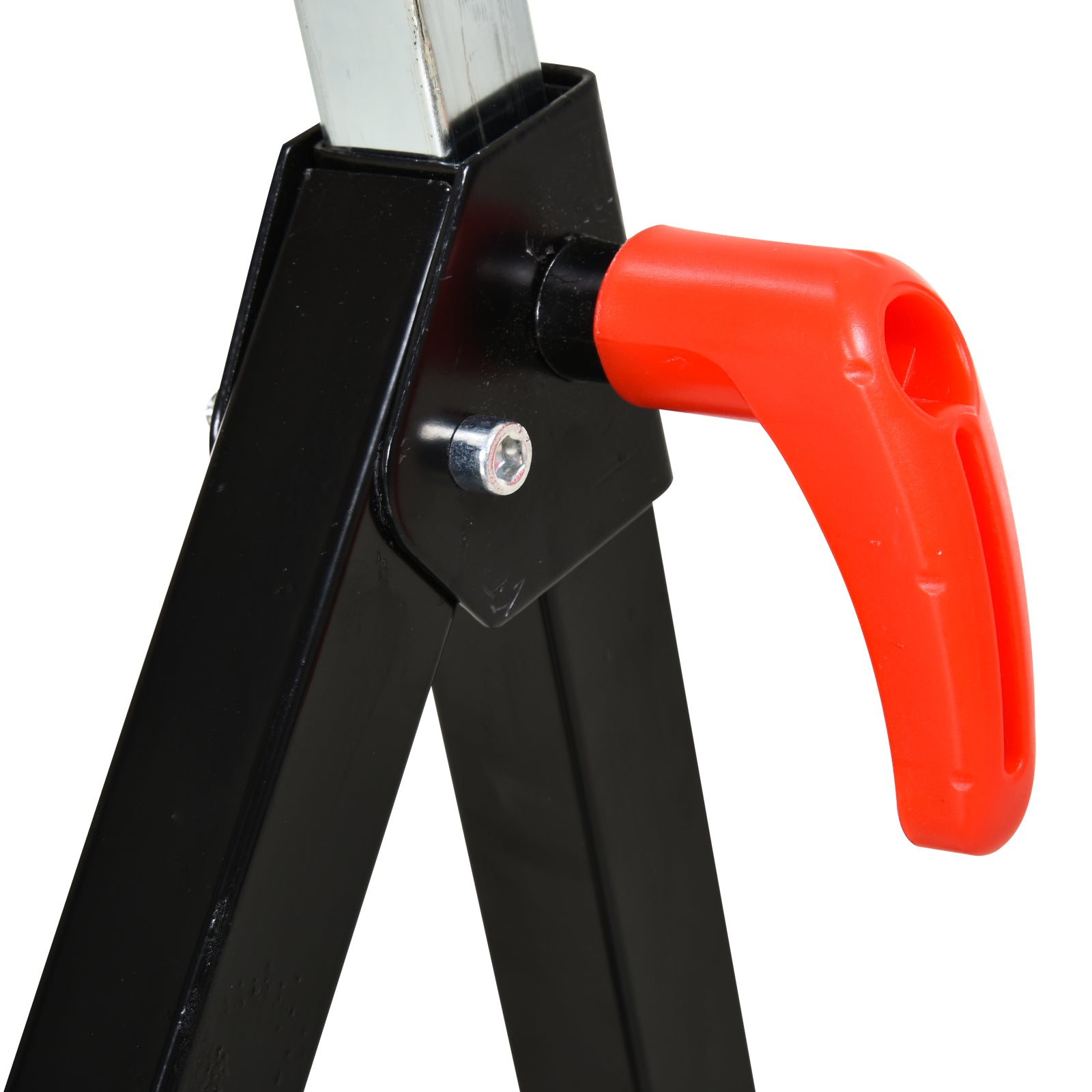 HOMCOM Folding Roller Stand, Material Support Pedestal with Ball Bearing Roller Height Adjustable Portable, Metal Construction, Black 