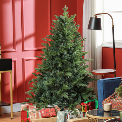 HOMCOM 5ft Bare Artificial Christmas Tree, with 1309 Tips - Green 