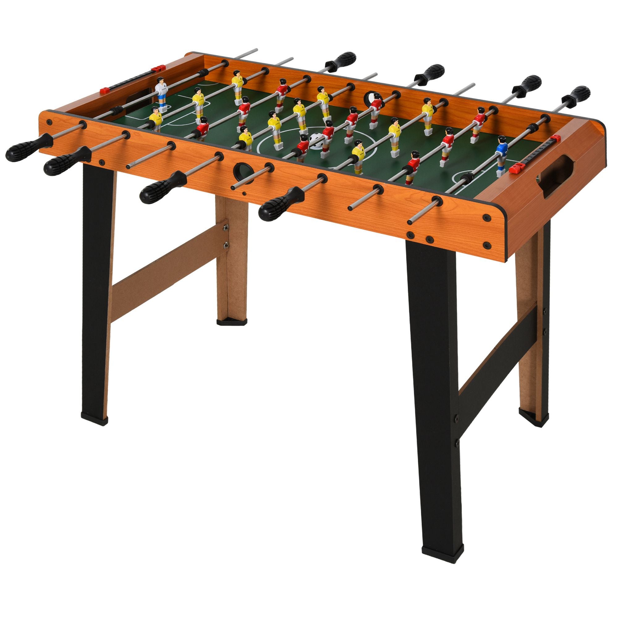 HOMCOM Football Table Heavy Duty  84.5cm for Arcades, Pub, Game Room, 8 Rods, 2 Foosballs 