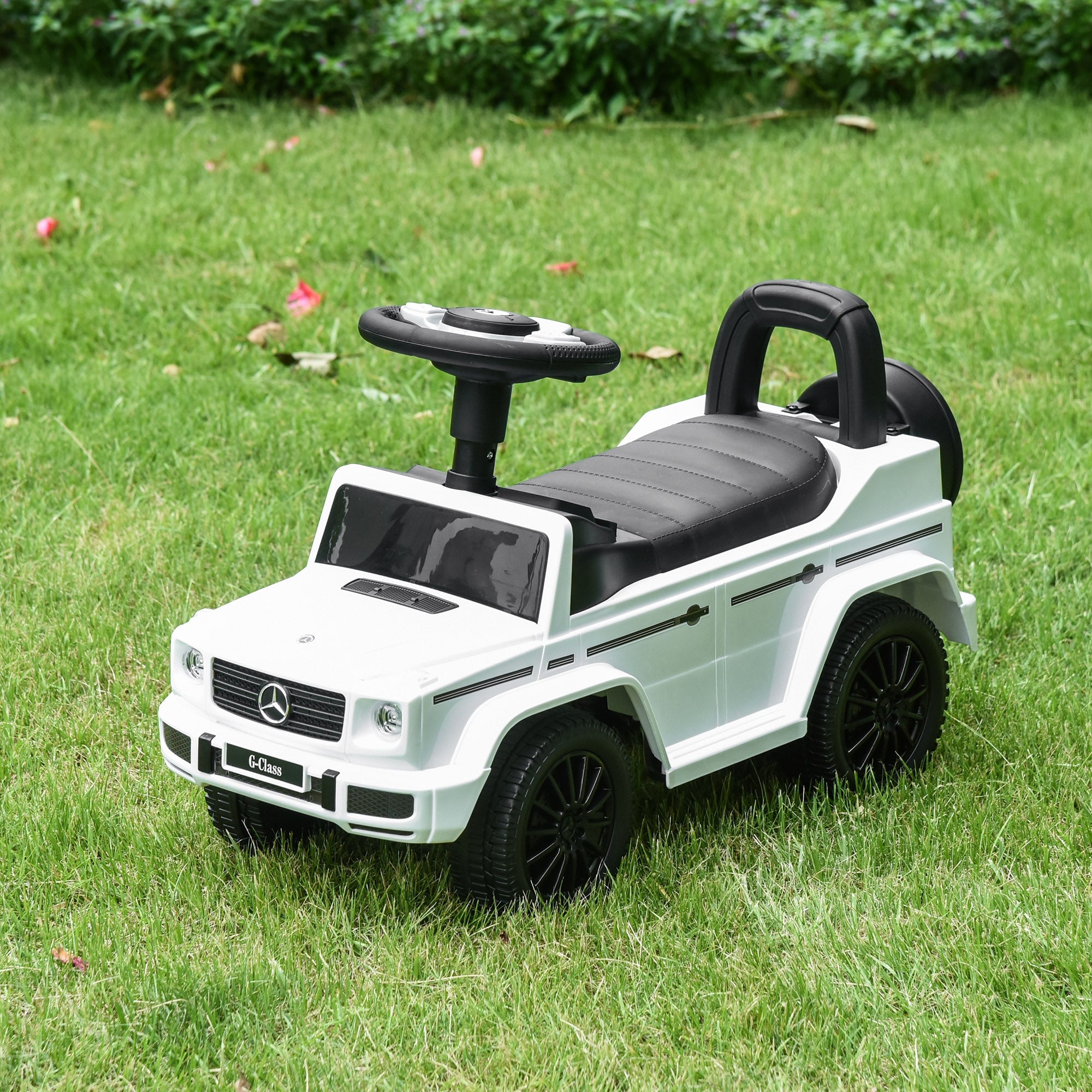 HOMCOM 3 in 1 Kids Ride On Car G350 Licensed Foot To Floor Slider Toddler Push Along NO POWER White 12-36 months 