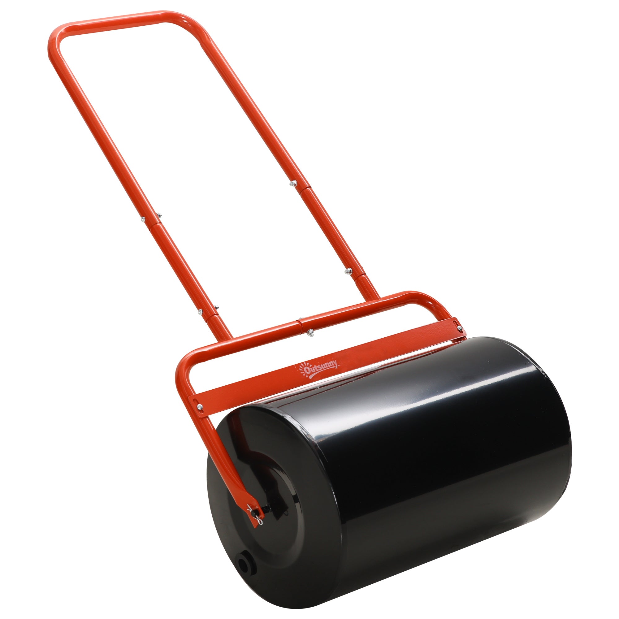 Outsunny 38L Fillable Cylinder Steel Lawn Roller - Red 