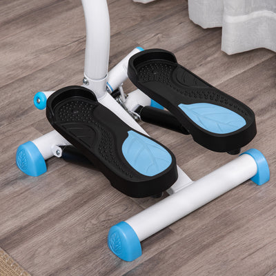 HOMCOM Twister Stepper, Step Machine with Adjustable Resistance, LCD Screen - Blue 