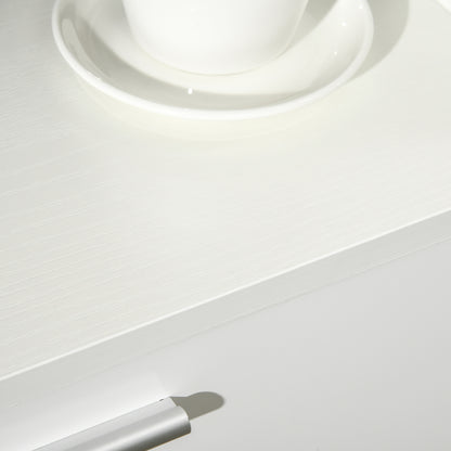 HOMCOM Kitchen Cupboard, Modern Kitchen Storage Cabinet with Shelves and Drawer, Free Standing Kitchen Units, 166\'c2\'a0cm, White