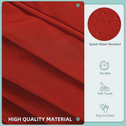 Outsunny Set of 14 Outdoor Cushion Covers - Red 