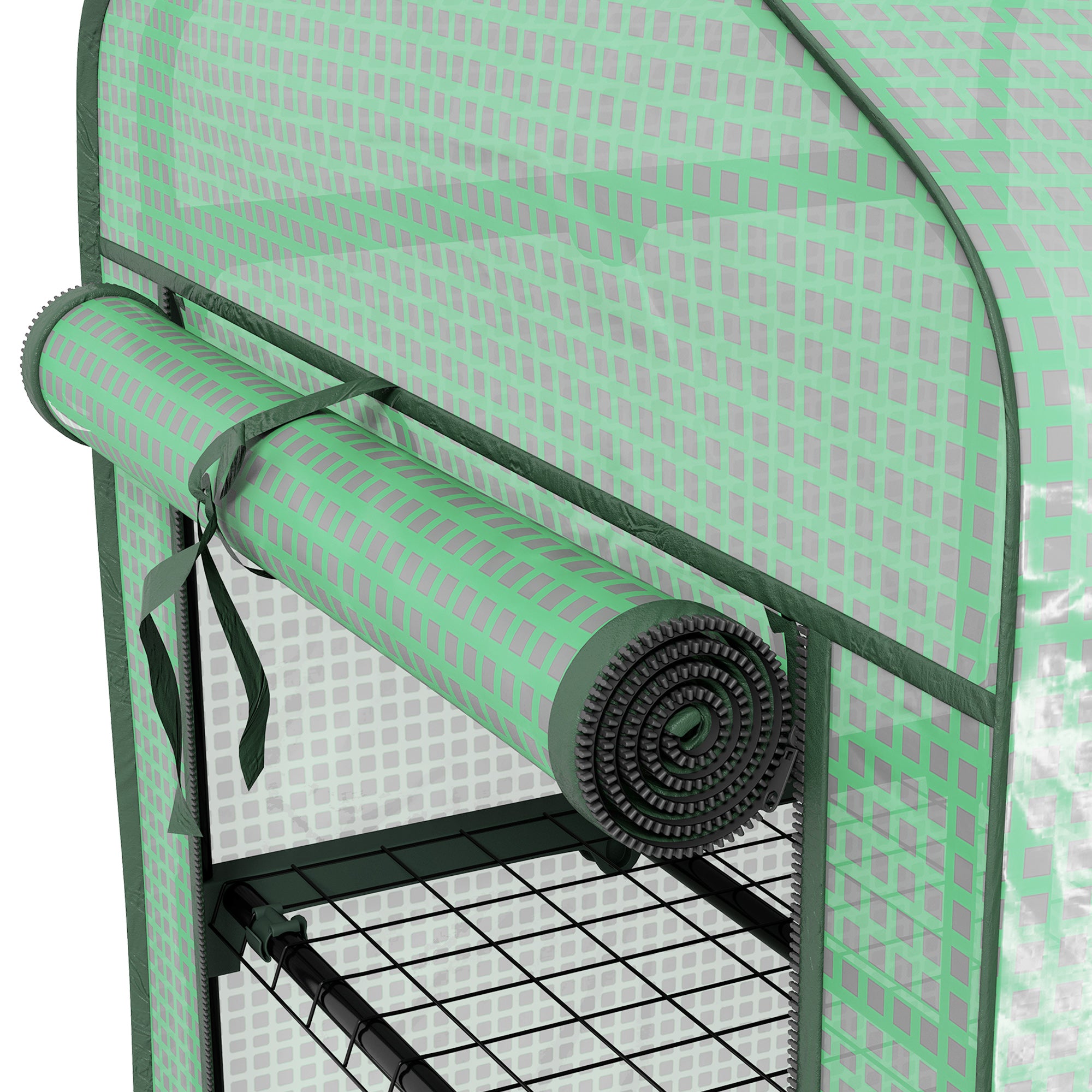 Outsunny Three-Tier Mini Greenhouse - Green 