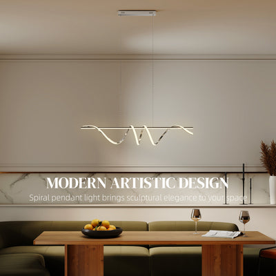 HOMCOM Pendant Light with 3 Colour Temperatures - Silver Tone 