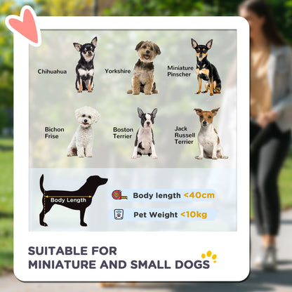 PawHut Foldable Dog Stroller, Pet Travel Crate, with Detachable Carrier, Soft Padding, for Mini, Small Dogs - Grey 