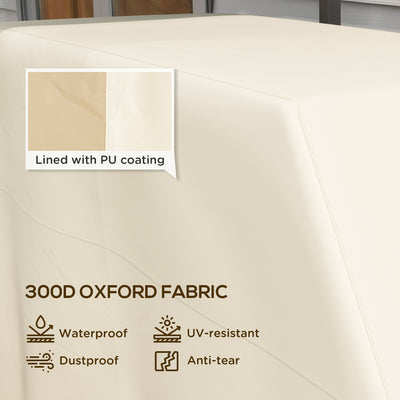 Outsunny 66W x 152Lcm PU Coated Protective Grill Cover - Beige 