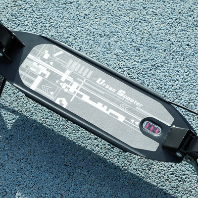 AIYAPLAY Kids Scooter with 4 Levels Adjustable Handlebar, Dual Brake System, 200mm Wheels, ABEC-7 Bearings, Black 