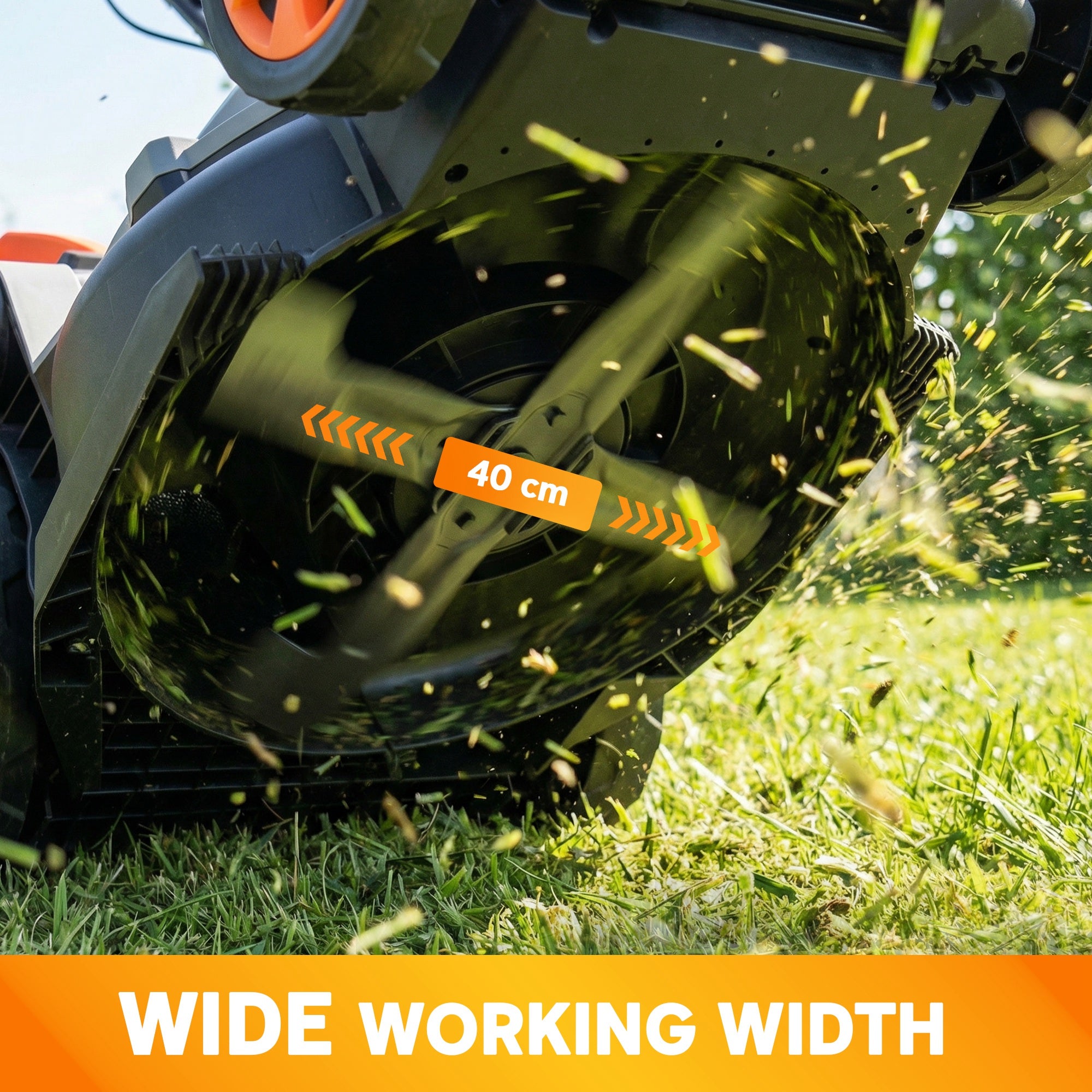 Outsunny 1800W Electric Lawnmower with 40cm Cutting Width, Mulching Feature, 50L Grass Collection Bag, 6 Cutting Heights 