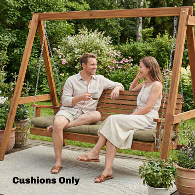 Outsunny Sun Lounger Cushion, Memory Foam Patio Chair Cushion with Ties, Outdoor Seat Pad Fits 190 x 60 cm Lounger, Sand 