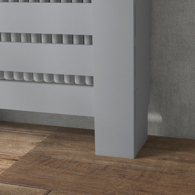 HOMCOM 95.5H x 78Wcm Radiator Cover, with Drawer - Grey 