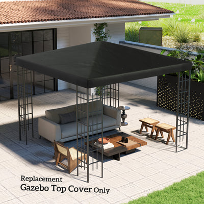 Outsunny 3 x 3(m) Gazebo Frame Replacement - Black 