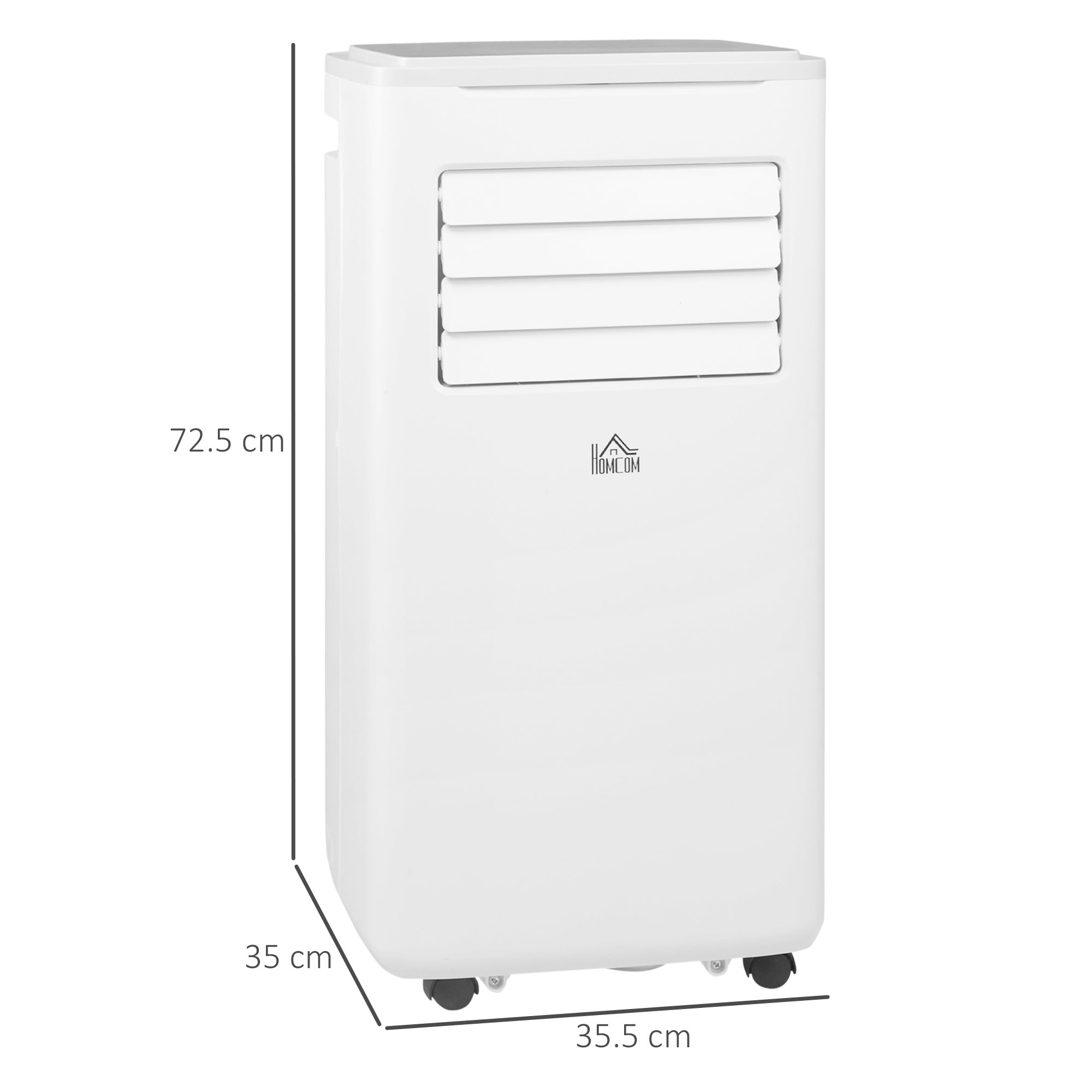 HOMCOM 9000 BTU Portable Air Conditioner, Smart Home WiFi Compatible, 4 in 1 Air Conditioning Unit, Dehumidifier, Fan with Remote, 24H Timer, Window Venting Kit, 20m\'c2\'b2, R290, A Energy Efficiency
