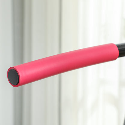 SPORTNOW 45" Rebounder Trampoline for Adults, Quiet Bungee Rebounder with LED Lights and Adjustable Handle, Pink