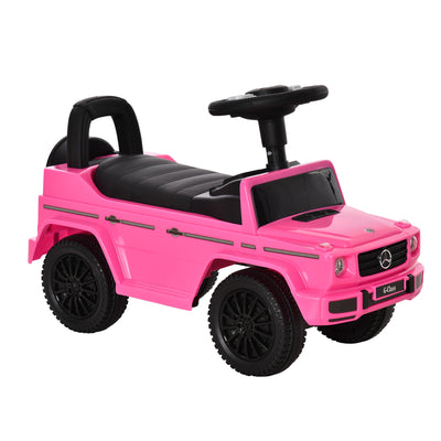 HOMCOM 3 in 1 Kids Ride On Car G350 Licensed Foot To Floor Slider Toddler Push Along NO POWER Pink 12-36 months 
