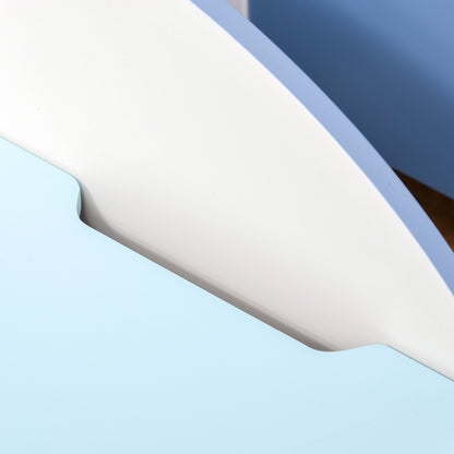 HOMCOM Kids Wooden Toy Box Children Storage Chest Bench Organiser Safety Hinge Bedroom Playroom Furniture Blue 